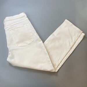 Women's Everlane Off White The Cheeky Straight Leg Jeans Size 30 CROP